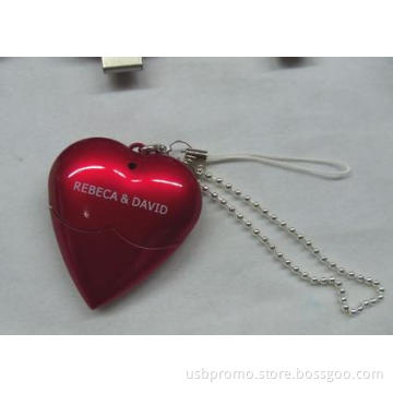 sweet heart shape usb flash drive